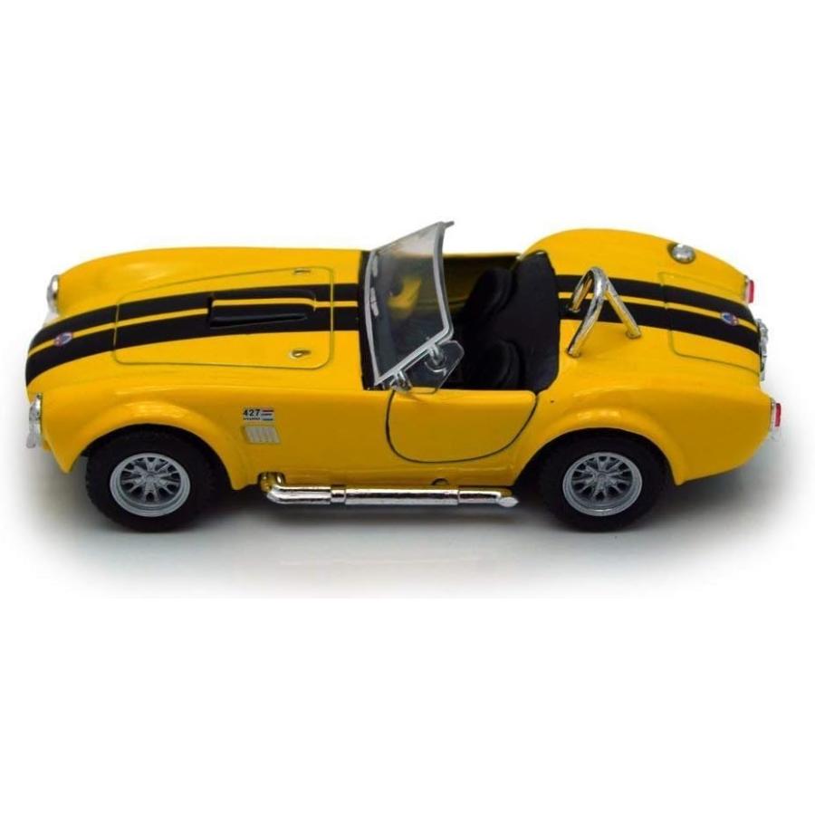 【並行輸入品】Kinsmartイエロー/ブラックストライプ1965 Shelby Cobra 427 S / C Convertible 1 / 32_1