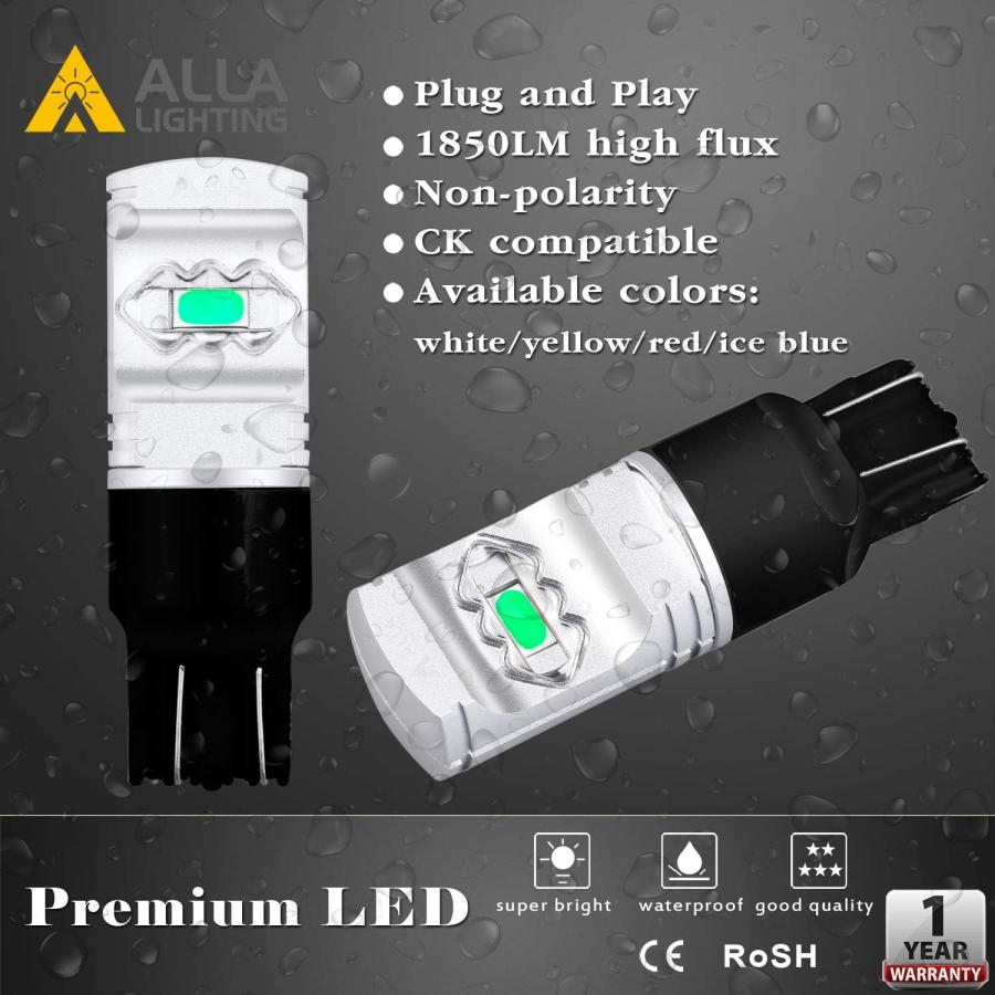 【並行輸入品】Alla Lighting 3800lm T20 7440 7443 Ice Blue LED Bulbs Xtreme Super B_5