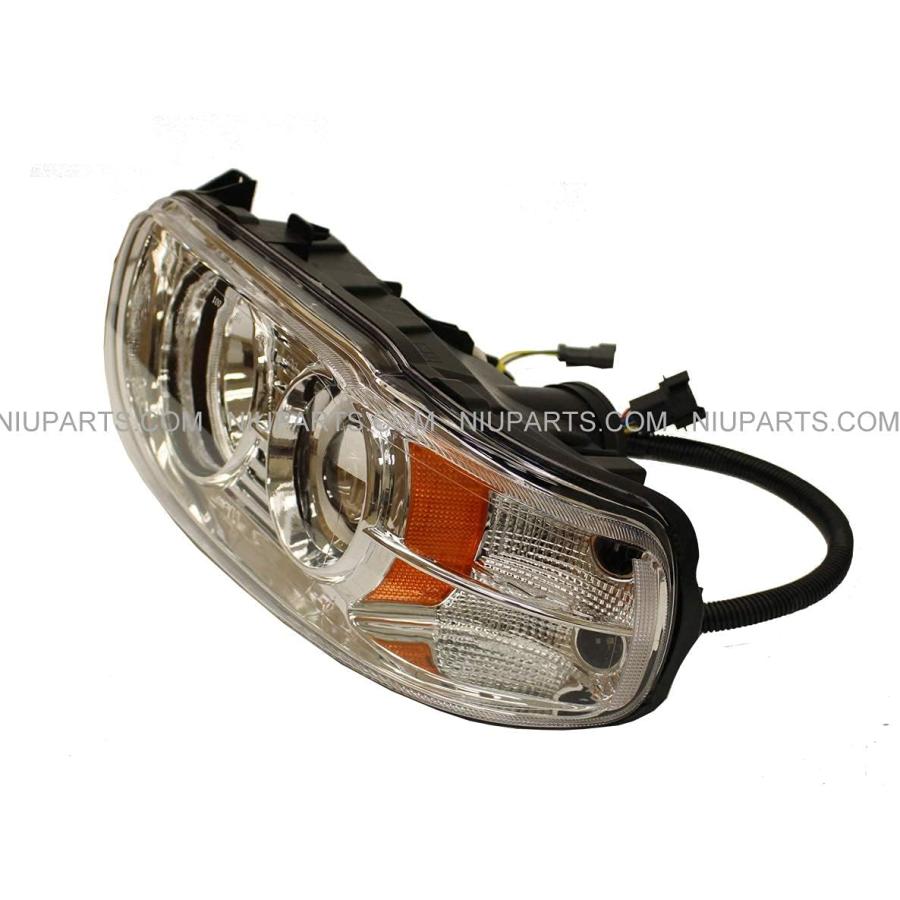【並行輸入品】LEDバー付きヘッドライト - 運転席と助手席側 (適合: Peterbilt 388 389 367 567)　