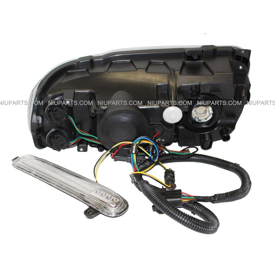 【並行輸入品】LEDバー付きヘッドライト - 運転席と助手席側 (適合: Peterbilt 388 389 367 567)　