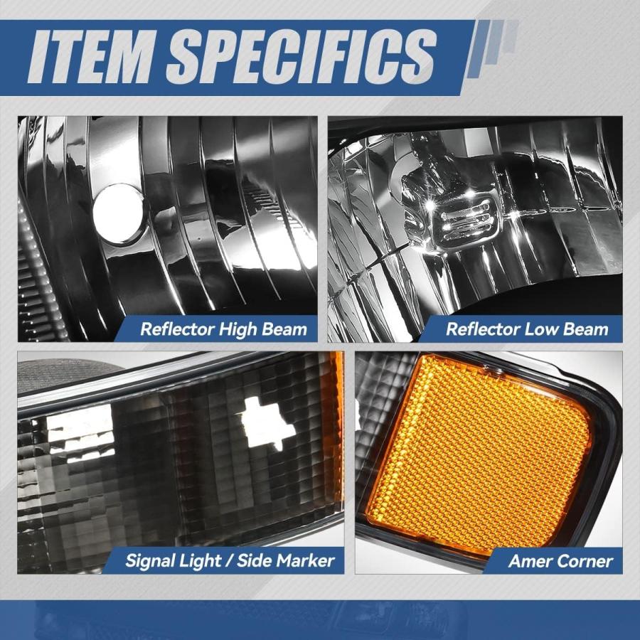 並行輸入品】Auto Dynasty ファクトリースタイルヘッドライトと