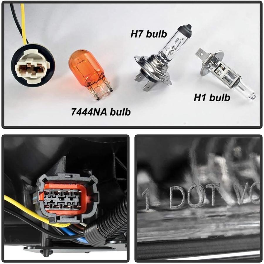 【並行輸入品】ACANII   2013-2015日産セントラヘッドライト ブラックハウジング LED DRL チューブプロジェクターヘッドランプ ドの画像