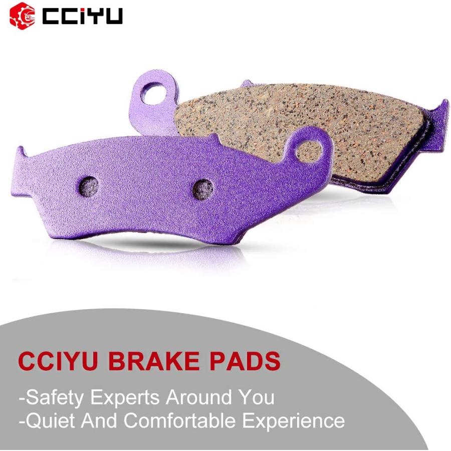 【並行輸入品】CCIYU Front Carbon Fiber Brake Pads Motorcycle Motorbike Replacement