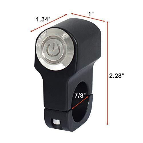 【並行輸入品】22mm 7/8inch ON-Off Motorcycle Switches Handlebar Mount Healight Fogの画像