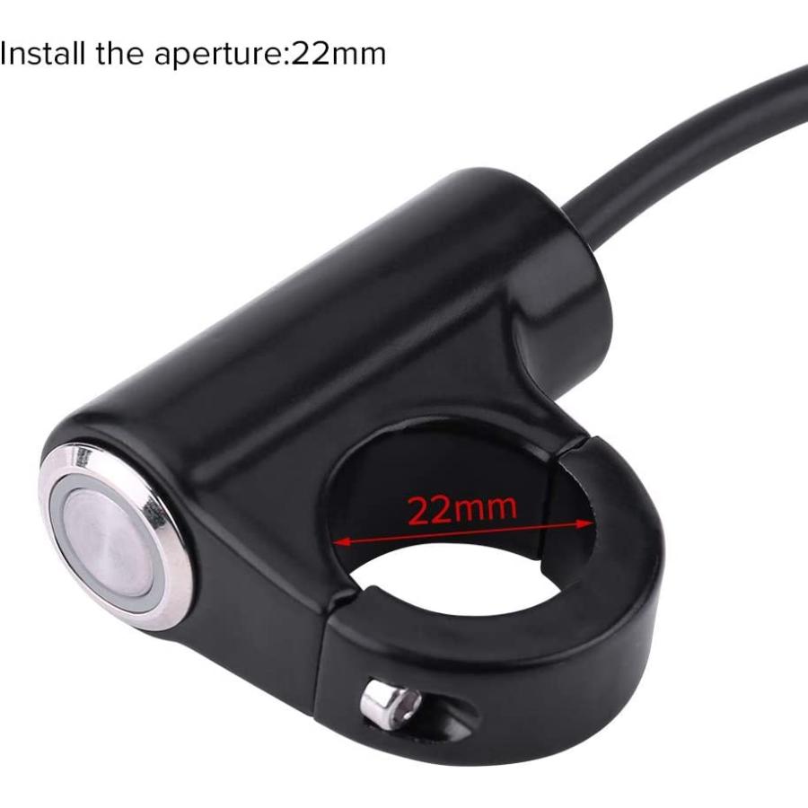 【並行輸入品】22mm Motorcycle Handlebar Mount Switch  Push Button Headlight Brakeの画像