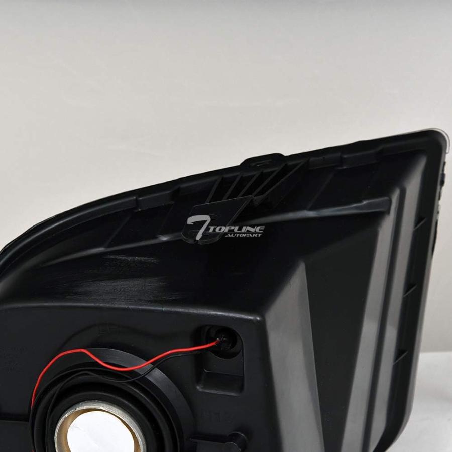 【並行輸入品】Topline Autopart クローム クリア ハウジング ヘイロー LED ヘッドライト NB付き 05-09 フォード マスタンの画像