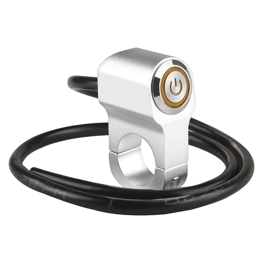 【並行輸入品】Andux Handlebar Switch Latching Switches with Indicator Light for Mo_4