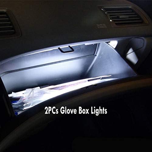 【並行輸入品】18Pc Canbus Error Free Super White 6000K Car Interior LED Light Kit_5