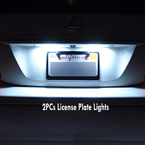 【並行輸入品】18Pc Canbus Error Free Super White 6000K Car Interior LED Light Kit_8