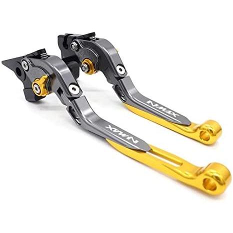 【並行輸入品】ゴールドオートバイアクセサリー 折りたたみ式延長ブレーキクラッチレバーハンドル YAMAHA NMAX155 NMAX125 N-MAX_2