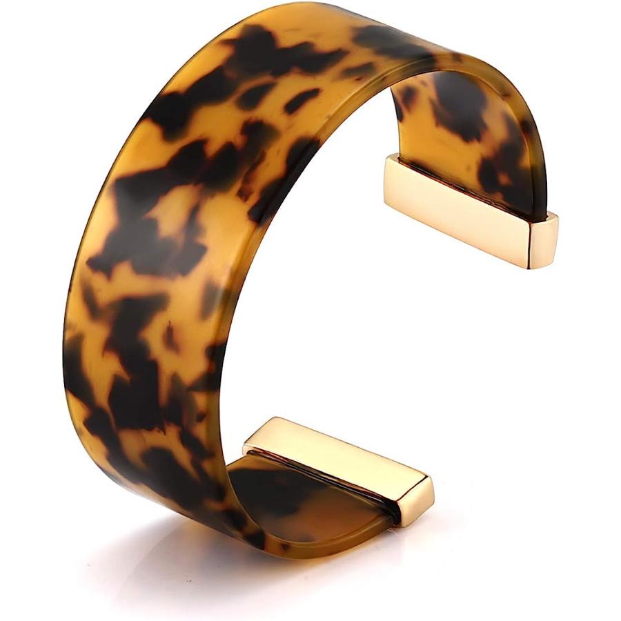 並行輸入品】YOSION べっ甲 ワイドカフバングル レディース アクリル