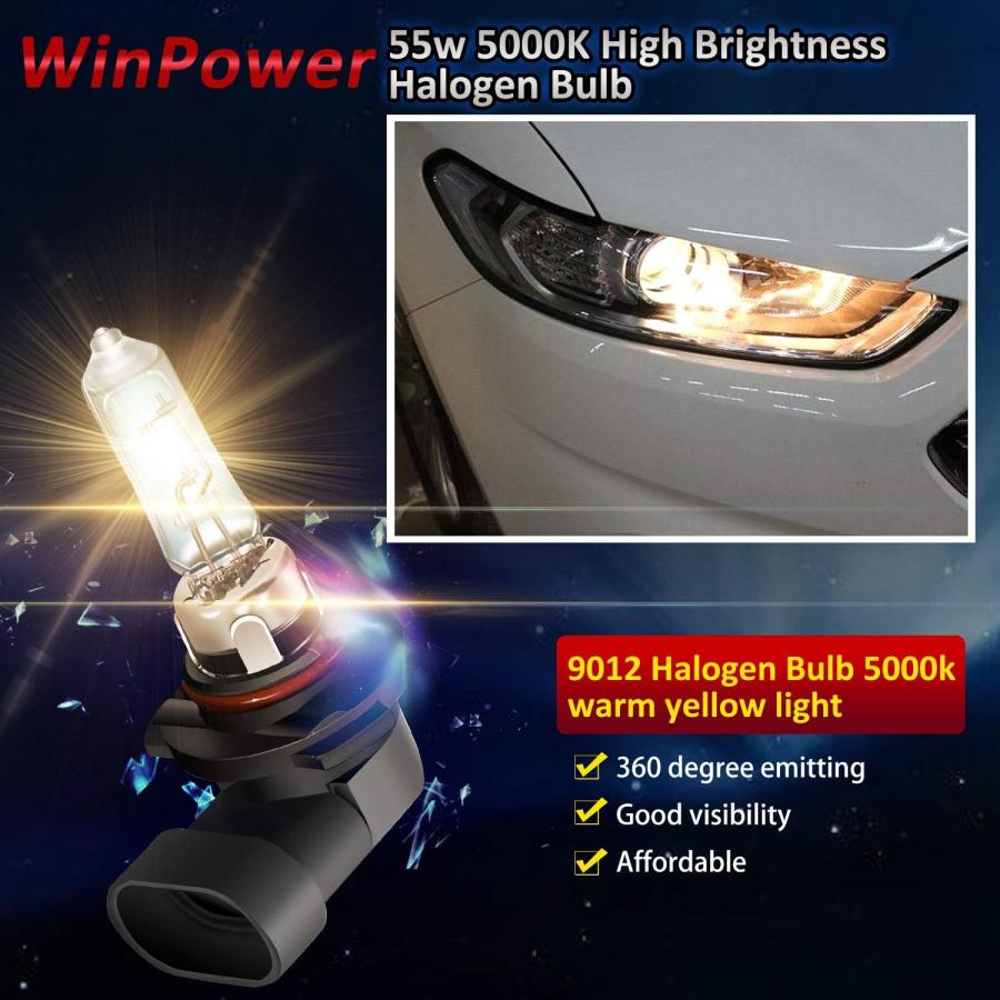 割引限定 WinPower 9012 55W High Brightness Halogen Bulb 5500K HIR2 Headlight Light Replacement Pack of 2　並行輸入品