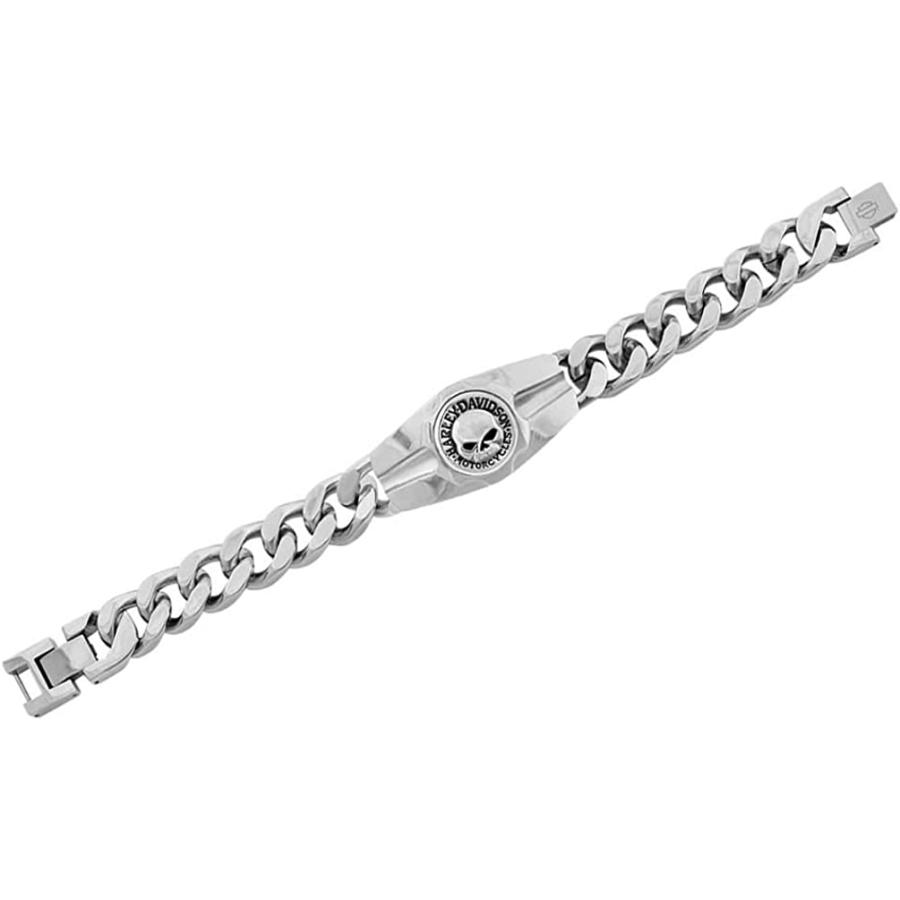 （US発）Harley Davidson Gスカル バイカー ブレスレット 並行輸入品】Harley-Davidson メンズ Willie G Skull ロゴ