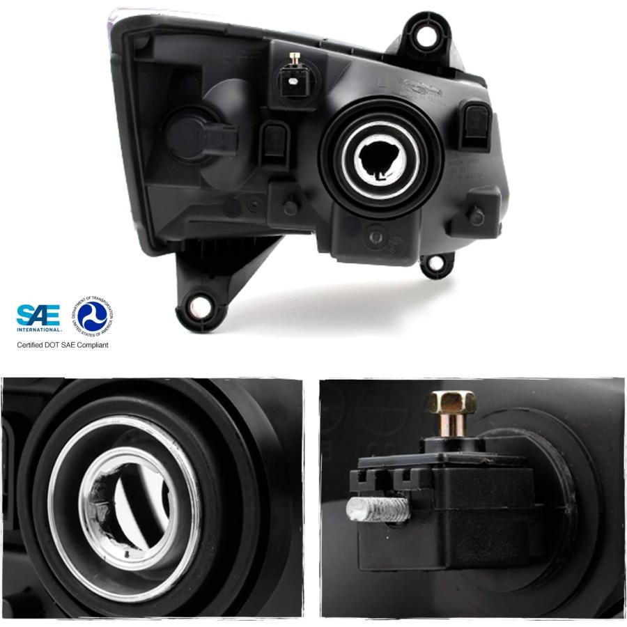 【並行輸入品】08-10 Dodge Grand Caravan OE交換用クロムベゼルヘッドライトヘッドランプ。の画像