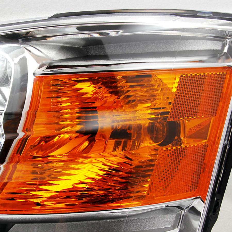 【並行輸入品】08-10 Dodge Grand Caravan OE交換用クロムベゼルヘッドライトヘッドランプ。の画像