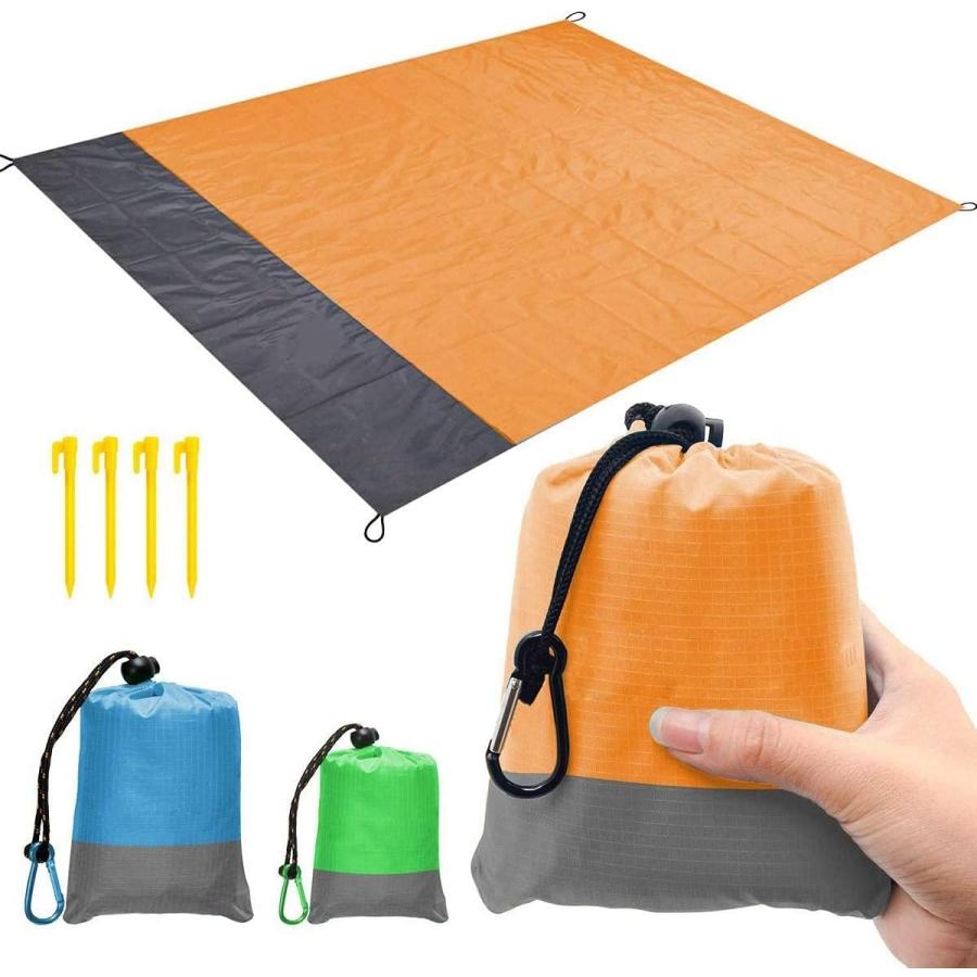 Beach Blanket Sand Free Picnic Outdoor Mat Pocket Portable Waterproof