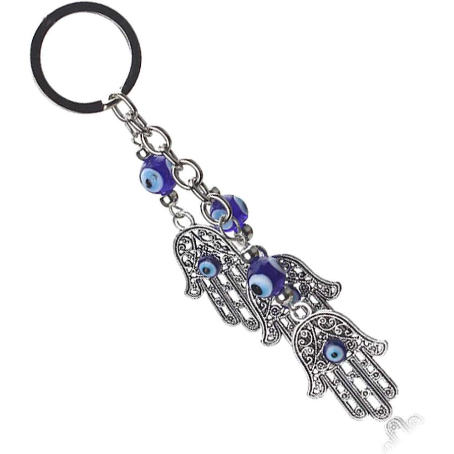 【並行輸入品】Crystal Hamas hand Keychain - trendy metal blue - Hamas Keychain Pen_2