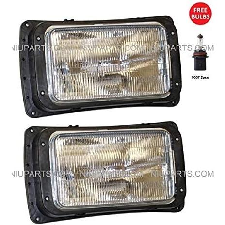 【並行輸入品】NIUPARTS ヘッドライト   1ペア   ドライバーと助手席側 (適合: 1991-2004 Mack RD 600  688の画像