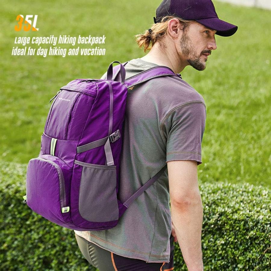 【並行輸入品】DVEDA 35L 軽量 パッカブル バックパック 防水 耐久性 ハイキング 旅行 バックパック デイパックの画像