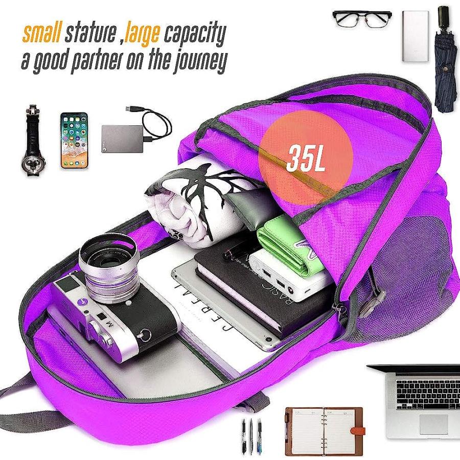 【並行輸入品】DVEDA 35L 軽量 パッカブル バックパック 防水 耐久性 ハイキング 旅行 バックパック デイパックの画像