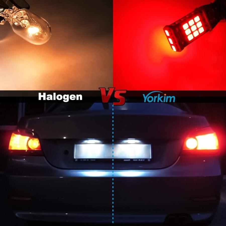 【並行輸入品】Yorkim 912 921 LED Backup Light Bulbs Red High Power 2835 21-SMD Ch