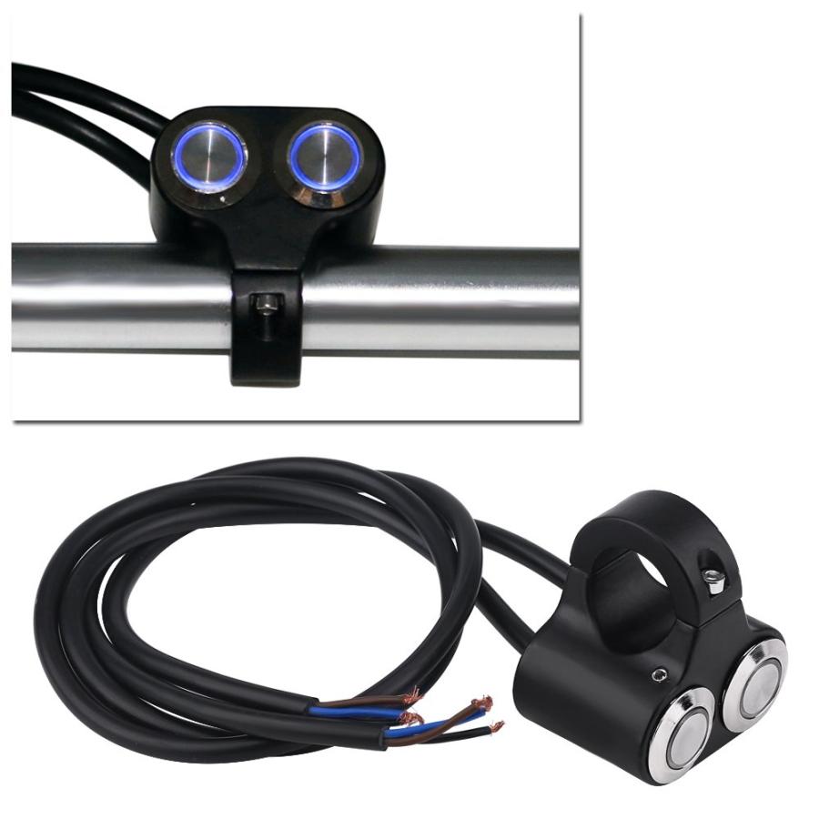 【並行輸入品】Akozon Motorcycle Handlebar Switch 7/8inch 22mm Handlebar with Headlの画像