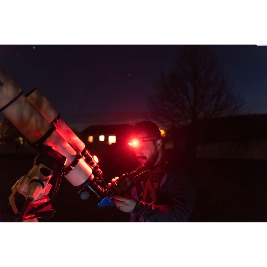 【並行輸入品】Meade LED Headlamp  Red/White Light  Black  608042　_2