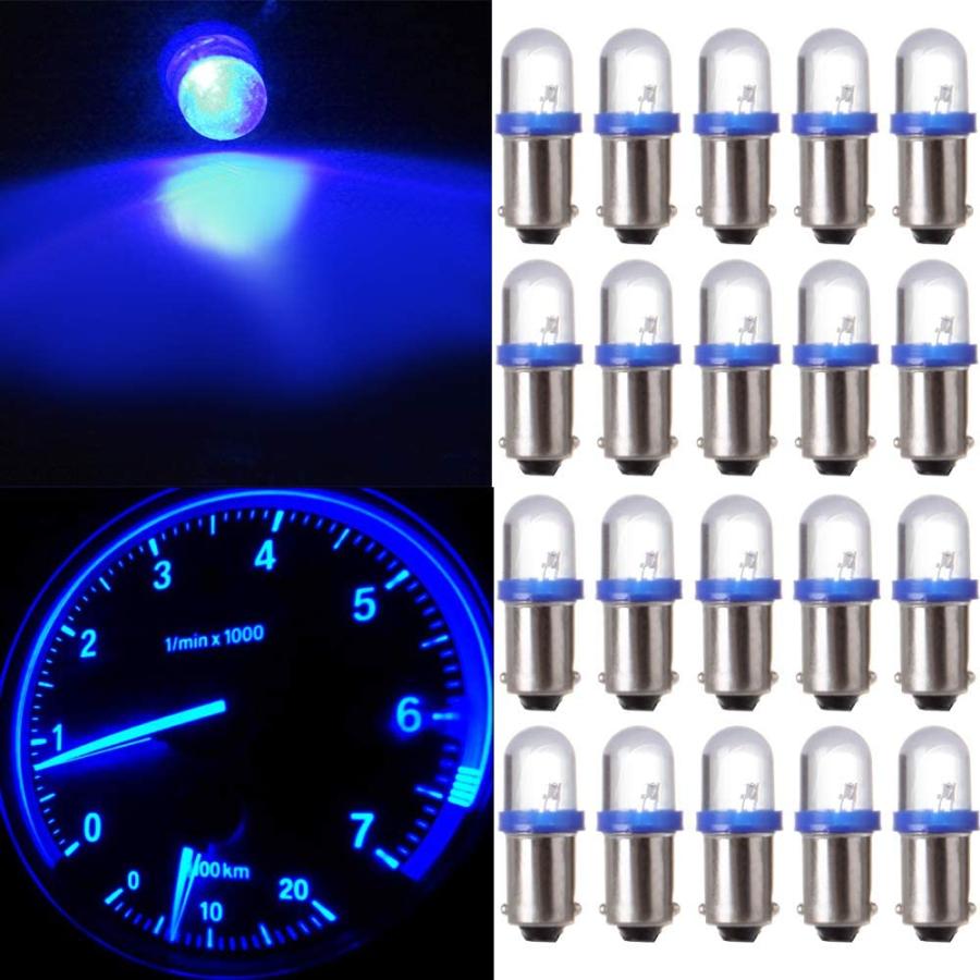 SCITOO 20 Pack Blue BA9S LED Light Bulb Bright Instrument Panel Gauge Cluster Dashboard LED Light Bulbs 並行輸入品 : hfayb07vhklb28k : DreamFactory