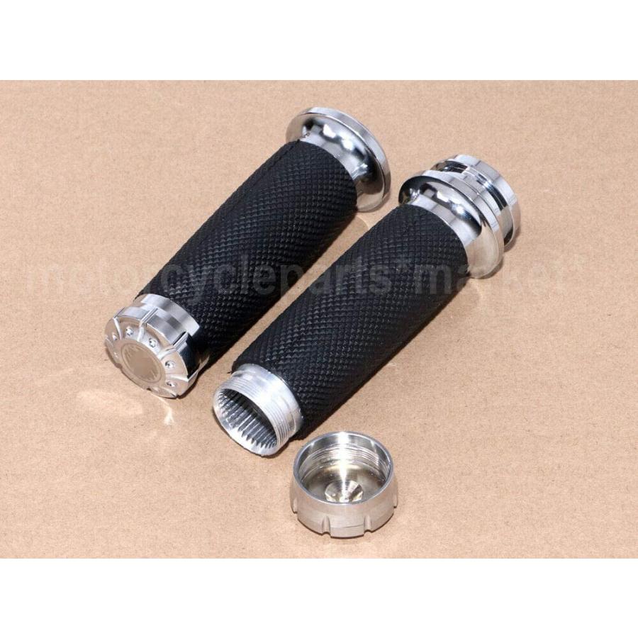 Occus Grips 1inch 25mm Aluminum Electronic Motorcycle Handlebar Hand Grips for Harley Sportster Electronic Throttle Motorbike Handle Bar　並行輸入品