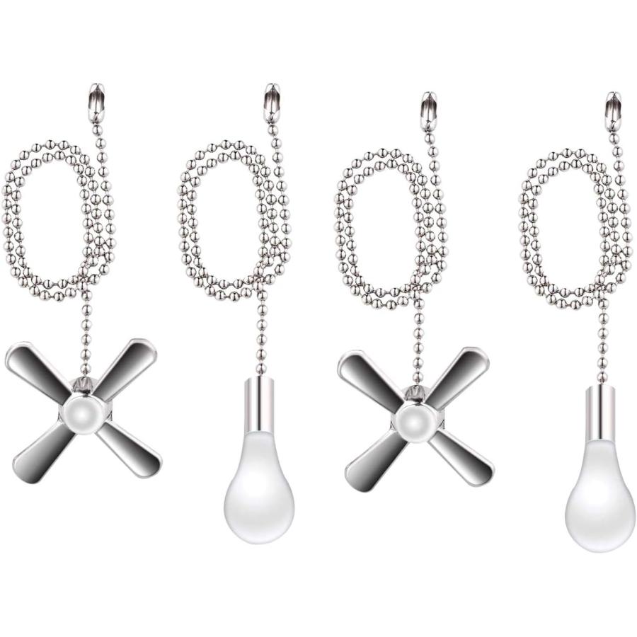 AIIGOU シーリングファンプルチェーンセット 13.6インチ ファンプル ボールチェーンコネクター付き ライト&ファンプル付き 並行輸入品