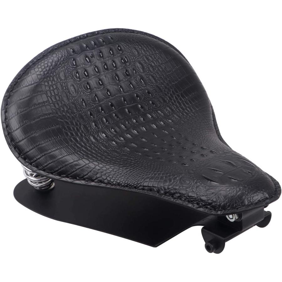 【並行輸入品】XMMT 13インチ オートバイレザーソロシートクッションパッド スプリングTブラケットベースキット ハーレーダビッドソン スポーツスタ