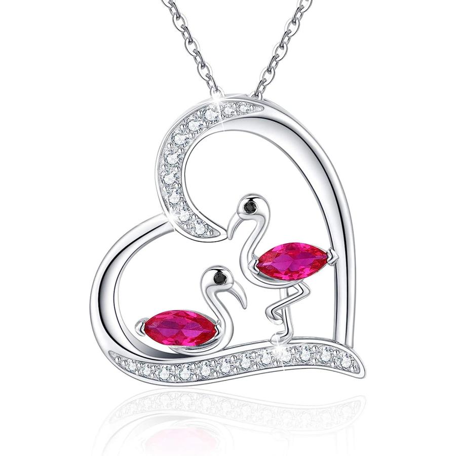 並行輸入品】フラミンゴネックレス 925スターリングシルバー 動物