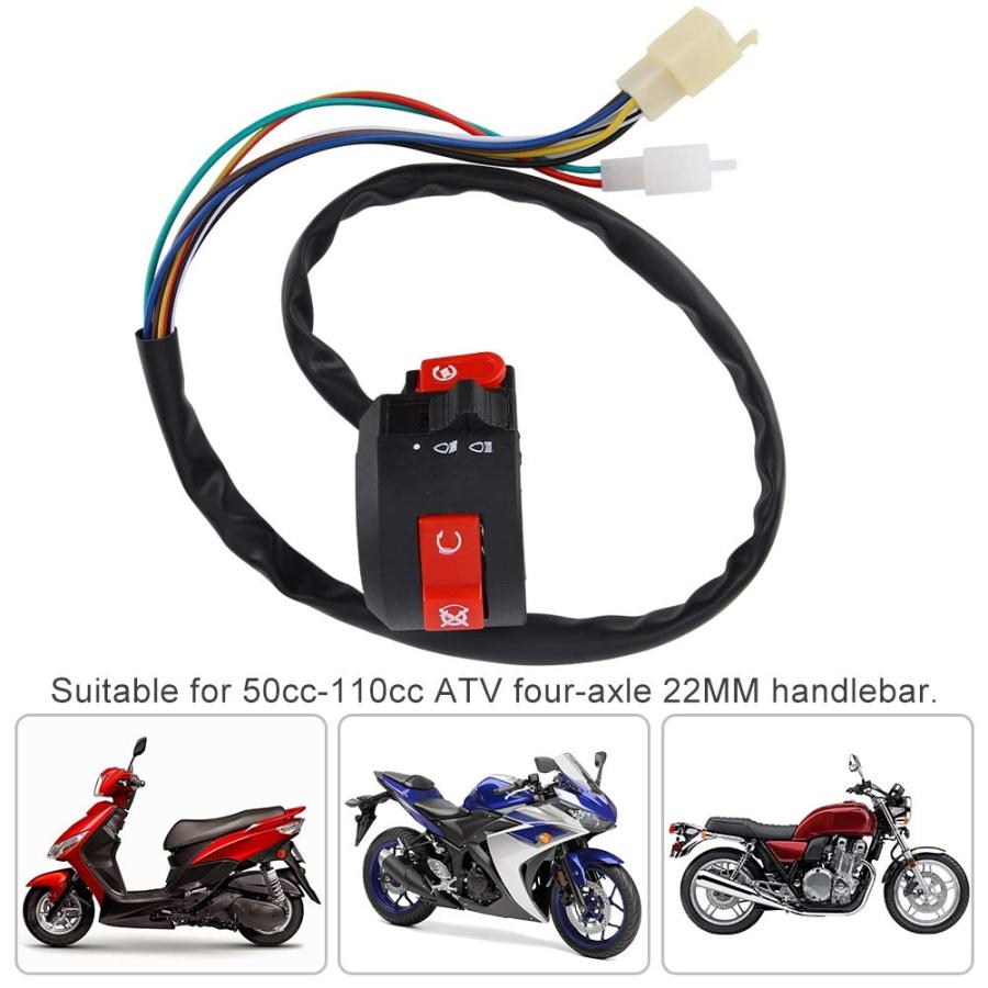 【並行輸入品】Fydun Start Stop Switch 22MM Universal Handlebar Start Kill ON-Off Sの画像