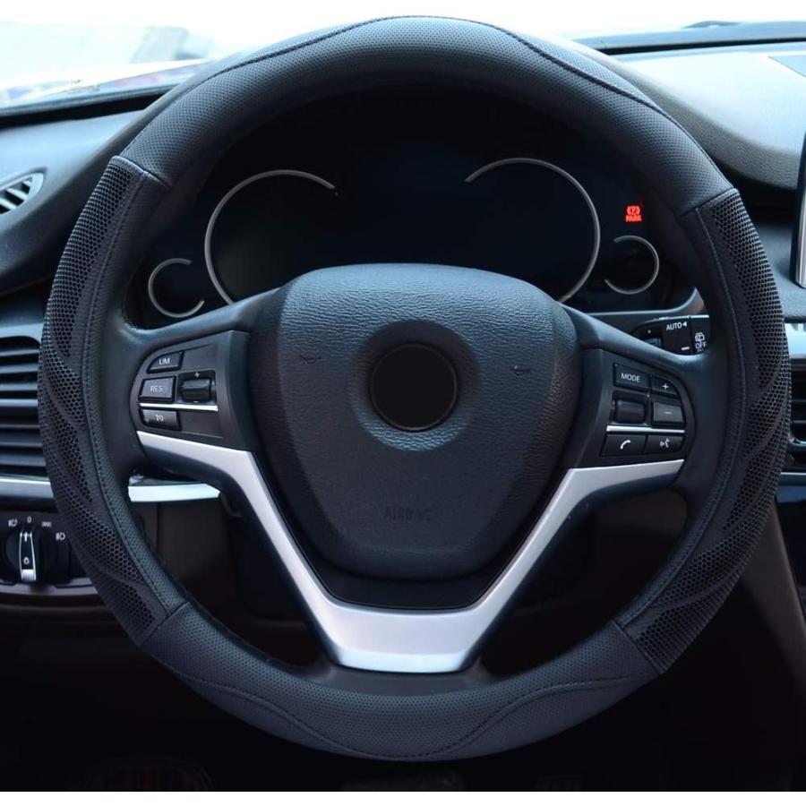 アウトレット公式店 Alusbell Microfiber Leather Steering Wheel Cover Breathable Auto 並行輸入