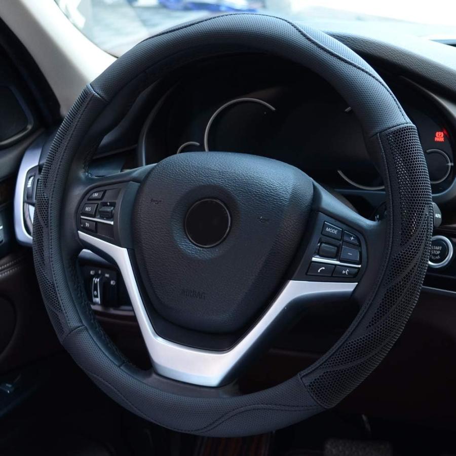 アウトレット公式店 Alusbell Microfiber Leather Steering Wheel Cover Breathable Auto 並行輸入