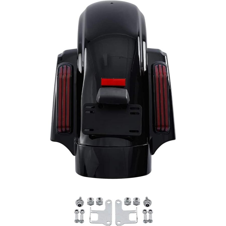 【並行輸入品】XMT-Moto リアフェンダーキット 統合LEDストップ/テール/ウィンカーライト付き ハーレーダビッドソンツーリングモデル 2014の画像
