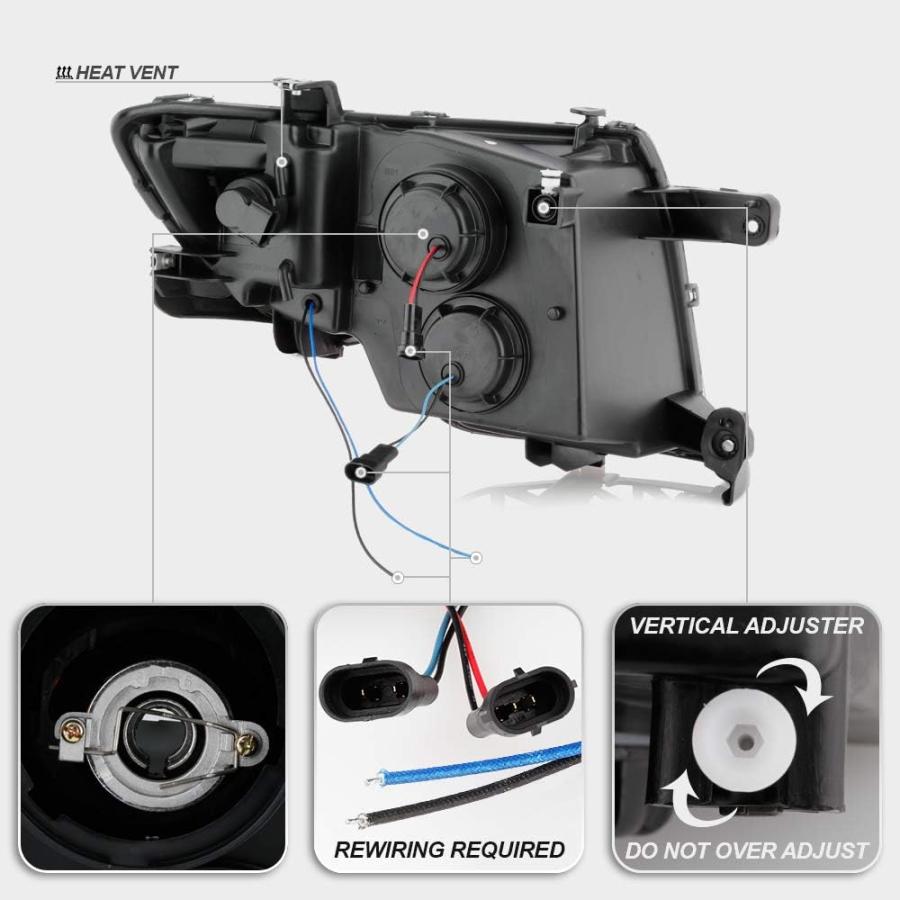 【並行輸入品】ACANII - For 2007-2010 Ford Edge LED Tube Chrome Housing Projector Hの画像