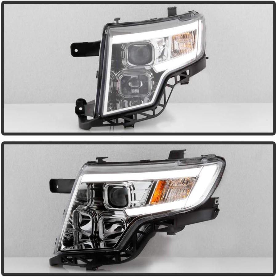【並行輸入品】ACANII - For 2007-2010 Ford Edge LED Tube Chrome Housing Projector Hの画像