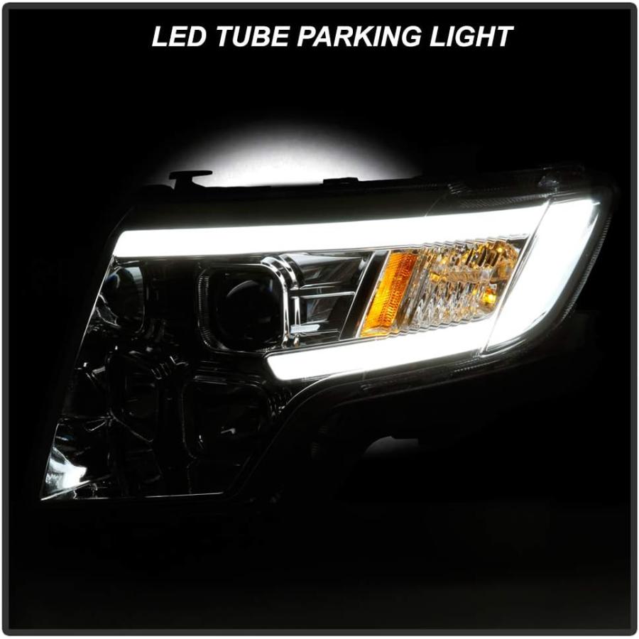 【並行輸入品】ACANII - For 2007-2010 Ford Edge LED Tube Chrome Housing Projector Hの画像