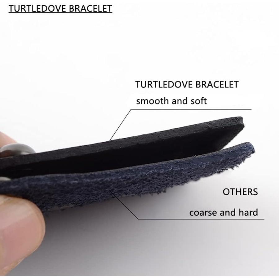 【並行輸入品】TURTLEDOVE パンクレザーカフブレスレット   ゴスレザーリストバンド メタルスタッズ付き   80年代パンクロックアクセサリーの画像