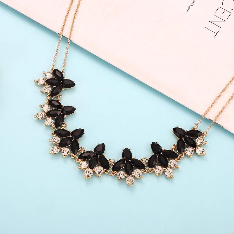【並行輸入品】JERTOCLE Holiday Necklace for Women Crystal Mardi Gras St.Patrick's