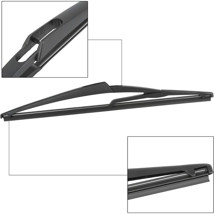 USBキーボード X AUTOHAUX Rear Windshield Wiper Blade Arm Set for Nissan Juke 2010-2020 -