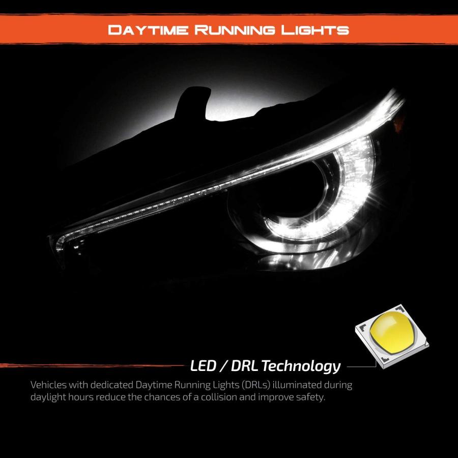 【並行輸入品】AKKON - AFS LEDプロジェクター クローム クリア ヘッドライトドライバー 左側 14 15 16 17の画像