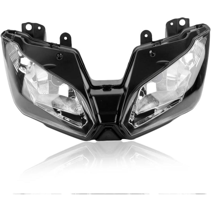 【並行輸入品】マロフサ バイク用ヘッドライト ヘッドランプ 電球なし カウル カスタム For Kawasaki 忍者 Ninja 300 2013-の画像