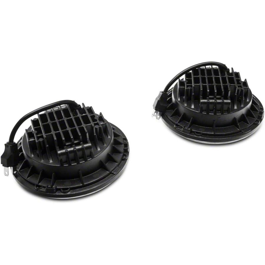 【並行輸入品】Axial Raxiomシリーズ LEDデイメーカーヘッドライト クロームハウジング クリアレンズ 97-18 Jeep Wrangle_2