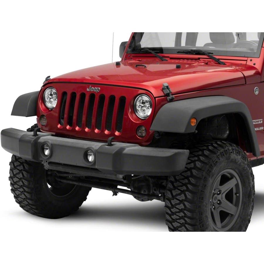 【並行輸入品】Axial Raxiomシリーズ LEDデイメーカーヘッドライト クロームハウジング クリアレンズ 97-18 Jeep Wrangle_4