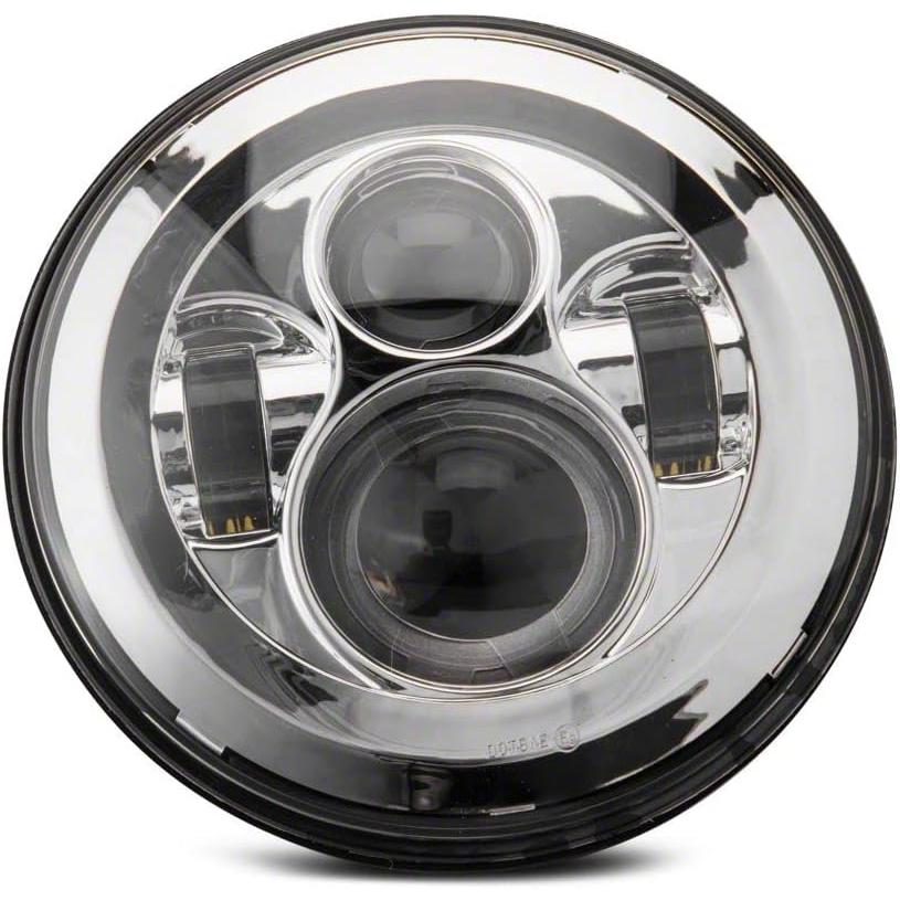 【並行輸入品】Axial Raxiomシリーズ LEDデイメーカーヘッドライト クロームハウジング クリアレンズ 97-18 Jeep Wrangle_8