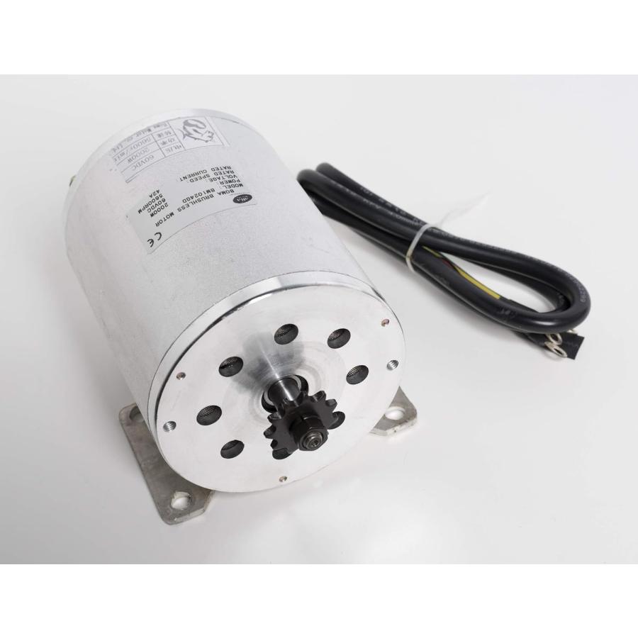 【並行輸入品】Alfa Wheels 2000W ワット 60V ボルト BLDC ブラシレス電気モーター ベース付き BOMA BM1024GD T_2