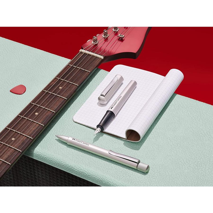 【並行輸入品】Faber-Castell ヘキソ M 万年筆 - シルバーの画像