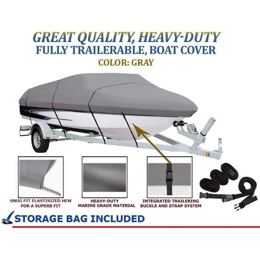 【並行輸入品】Boat Cover Compatible for BAYLINER 175 BOWRIDER 2007 All Weather Pro_2